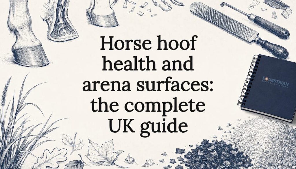 Decorative equestrian-themed title card illustration