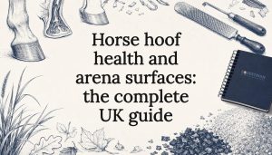 Decorative equestrian-themed title card illustration