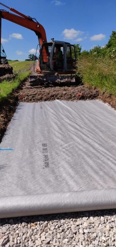 laying membrane on gallop